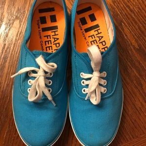Super Comfortable Happy Feet Turkoise Sneakers!